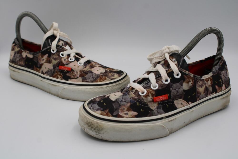 Size 5 - Vans ASPCA Cat Kittens Print Canvas Sneakers